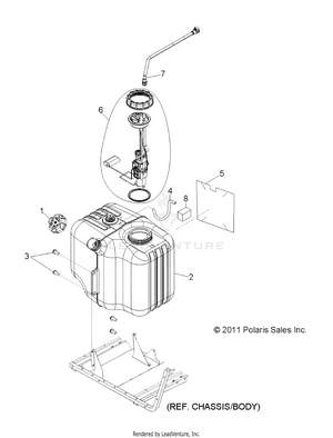 Body, Fuel Tank Asm. - R16raa76aa/aj (49rgrfuel126x6) Schematic
