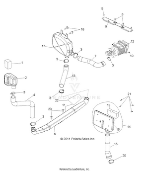 Engine, Air Intake - R12hr76ag/ar (49rgrairintake126x6) Schematic