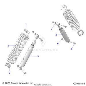 Suspension, Front Shock Mounting - G23gae99a2 (c701118-5) Schematic