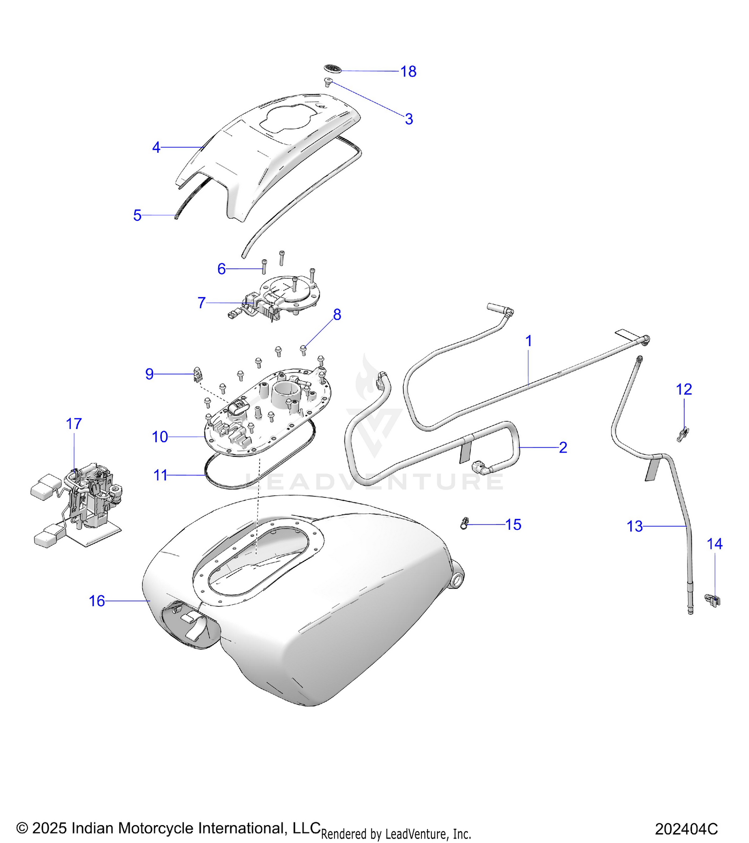 FUEL SYSTEM, FUEL TANK ASM. - N26LGVSS/LGXSS ALL OPTIONS (202404C)