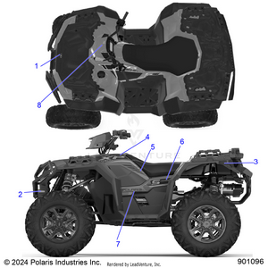 Body, Decals, Graphic - A25slz95af (901096) Schematic