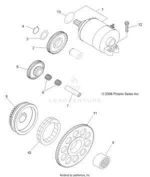 Engine, Starting System - A10gj52aa (49atvstarter07out525) Schematic