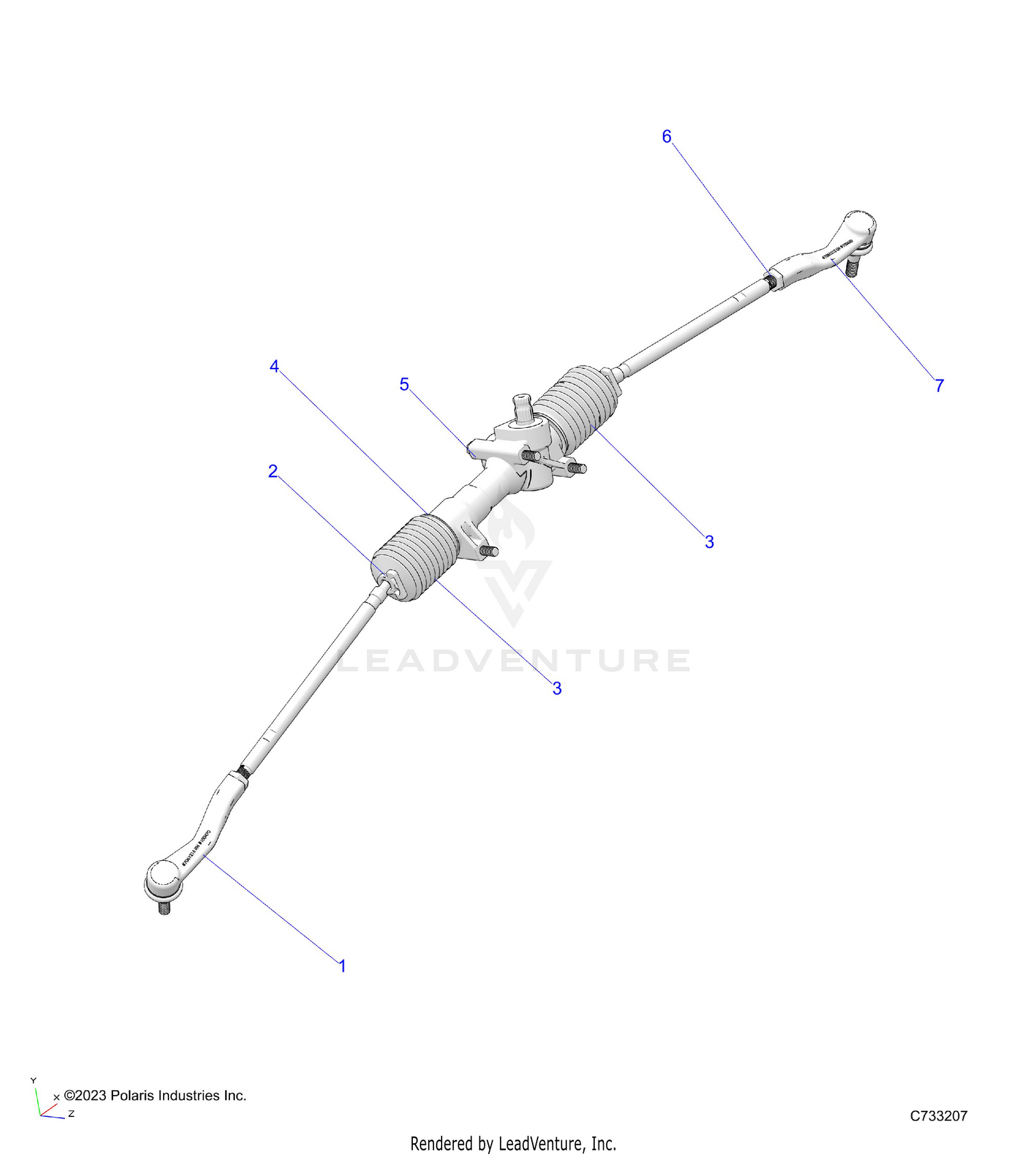 STEERING, GEARBOX. - R26RSE99NH (C733208)