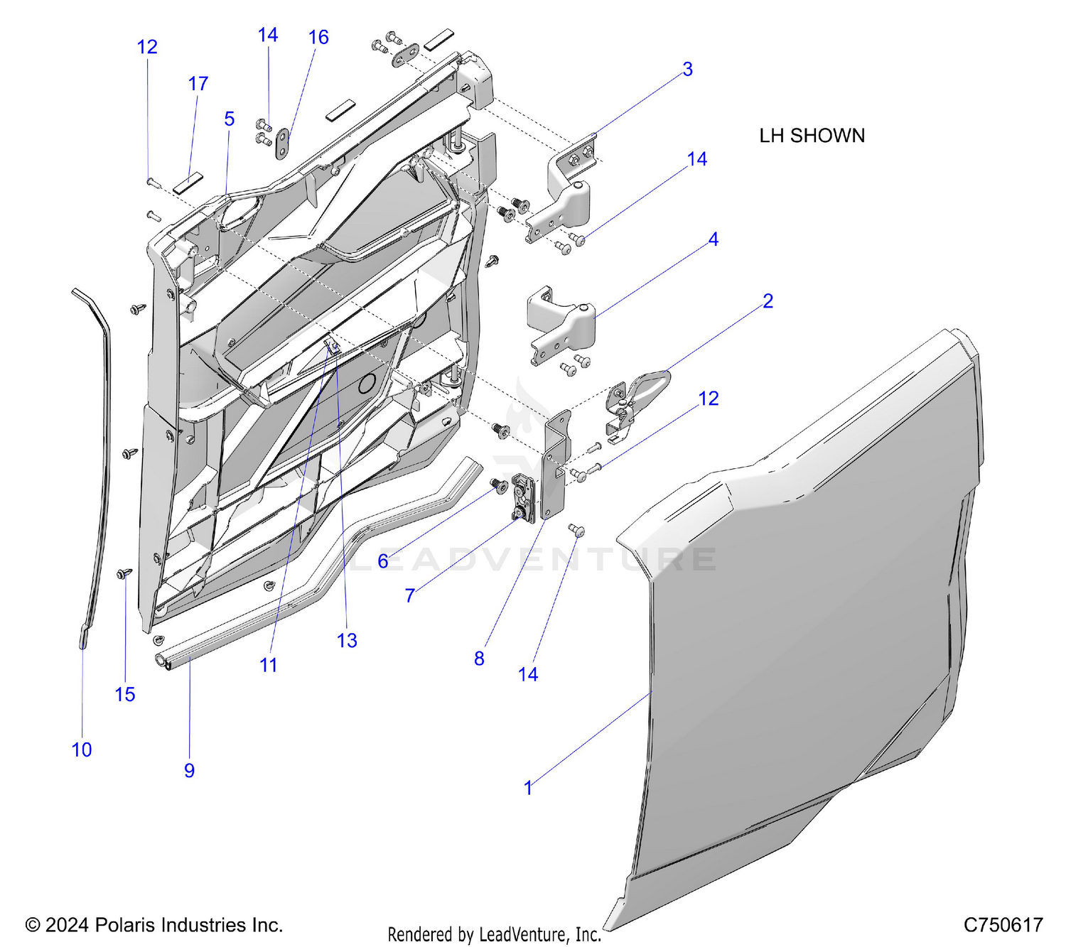 BODY, DOORS, REAR - Z26S4D92AN/AH/BN/BH (C750617)