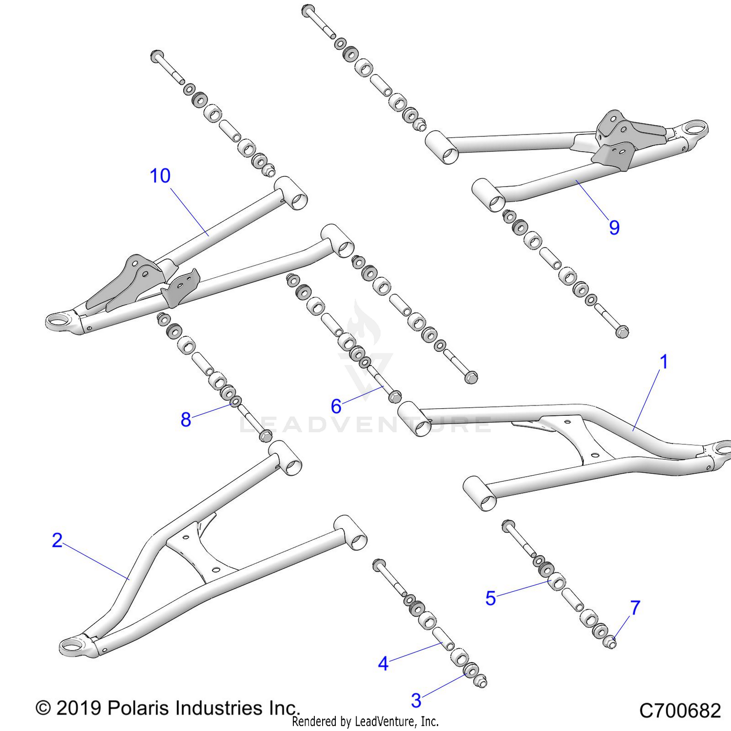 SUSPENSION, FRONT CONTROL ARMS - R26RRV99AK (C700682)