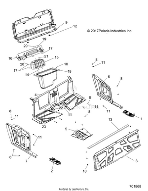 Body, Rear Floor And Fenders - R18rne57nv (701868) Schematic