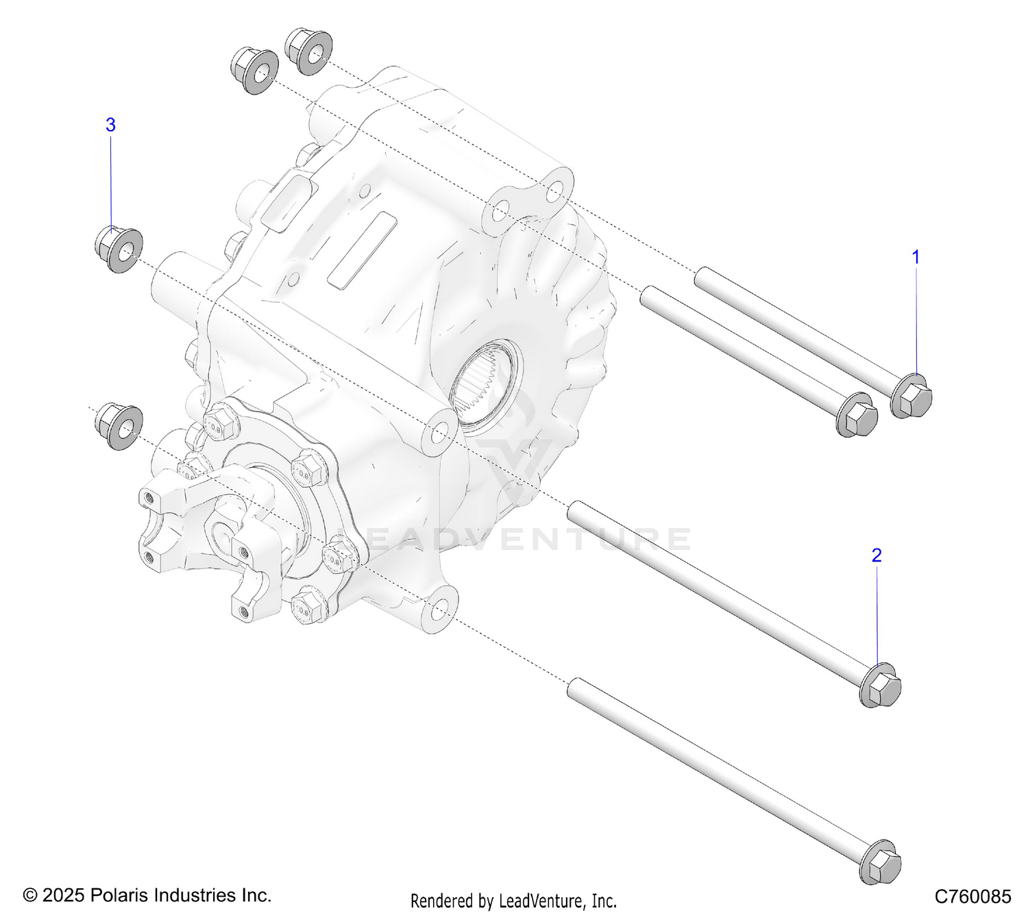 DRIVE TRAIN, GEARCASE MOUNTING, REAR- Z26RRE2KAL (C760085)