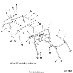 Chassis, Cab Frame - Z19vpl92ak/bk/ar/br/am/bm (c700357) Schematic
