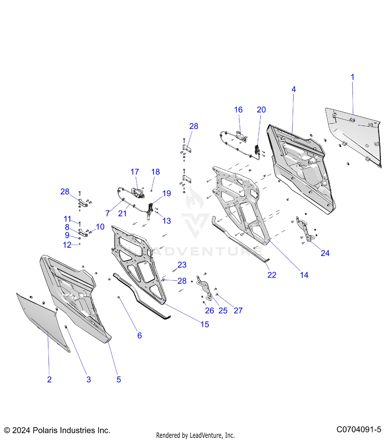 BODY, DOORS, REAR - Z26NMX99A4/B4/A6/B6 (C0704091-5)