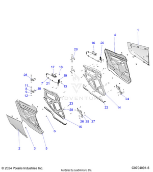 Body, Doors, Rear - Z25nmf99a4/a5/b4/b5 (c0704091-5) Schematic