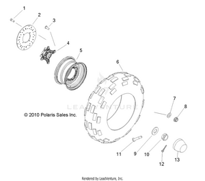 Wheels, Front - R12wh50ag/ah/ak/ar (49rgrwheelfrt11500crew) Schematic