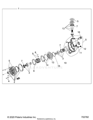 Drive Train, Front Gearcase - R22t6a99a1/b1 (702782) Schematic