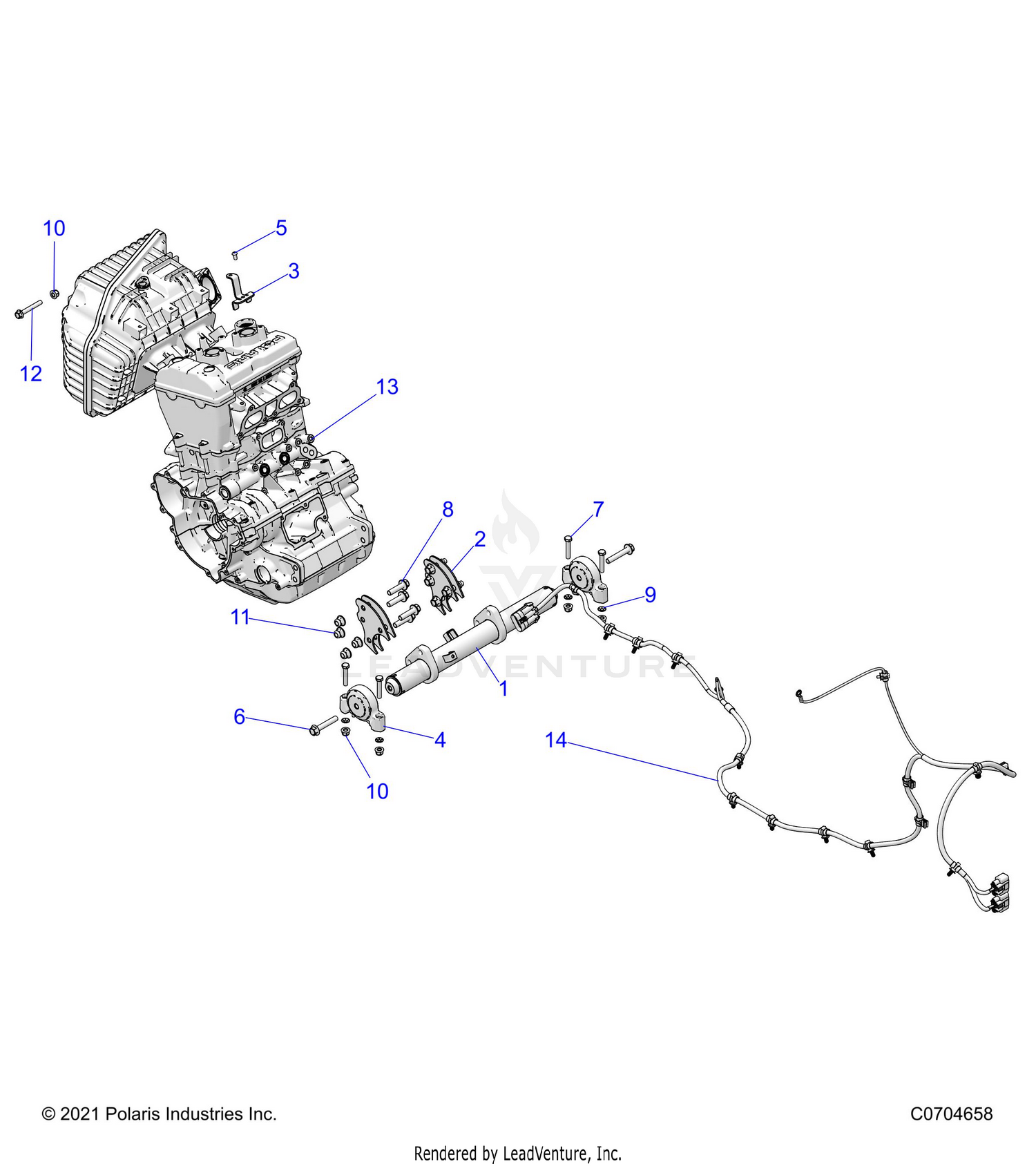 ENGINE, MOUNTING & LONG BLOCK - Z26NET99A4/B4/A6/B6 (C0704658)