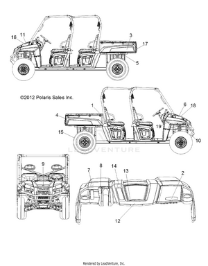 Body, Decals - R12wh76ag/ar/eah/eav/eaw (49rgrdecal12crew) Schematic