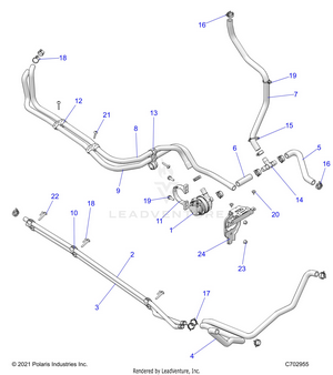 Engine, Cooling Routing Manifold - Z22gae92aj/bj/gak92ap/bp/gav92ap/bp (c702955) Schematic