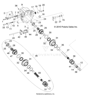 Drive Train, Main Gearcase Internals 2 (built 5/16/10 And Before) - R10vh76 All Options/vy76az (49rgrtransintl10rzrs) Schematic