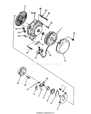 Recoil Starter Assembly   250 2x4 - Update (4919781978039a) Schematic