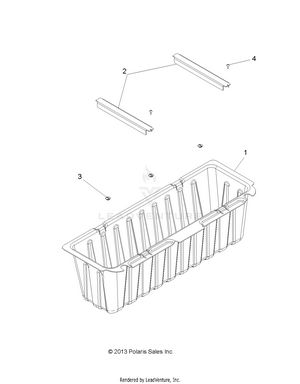 Body, Under Seat Storage Box - R14wh57aa/ac/ar/6eat (49rgrstorage14570crew) Schematic