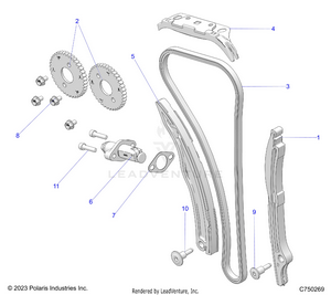 Engine, Cam Chain And Tensioner - Z25x4e92a4/b4 (c750269) Schematic