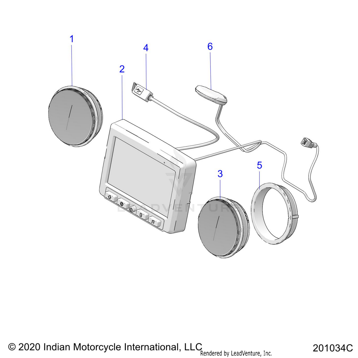 ELECTRICAL, INSTRUMENT CLUSTER - N22TCBAA ALL OPTIONS (201034C)