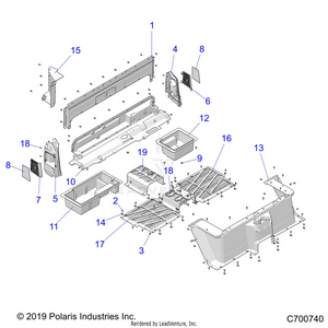 Body, Rear Closeoff, And Fenders - R22t6a99a1/b1 (c700740) Schematic