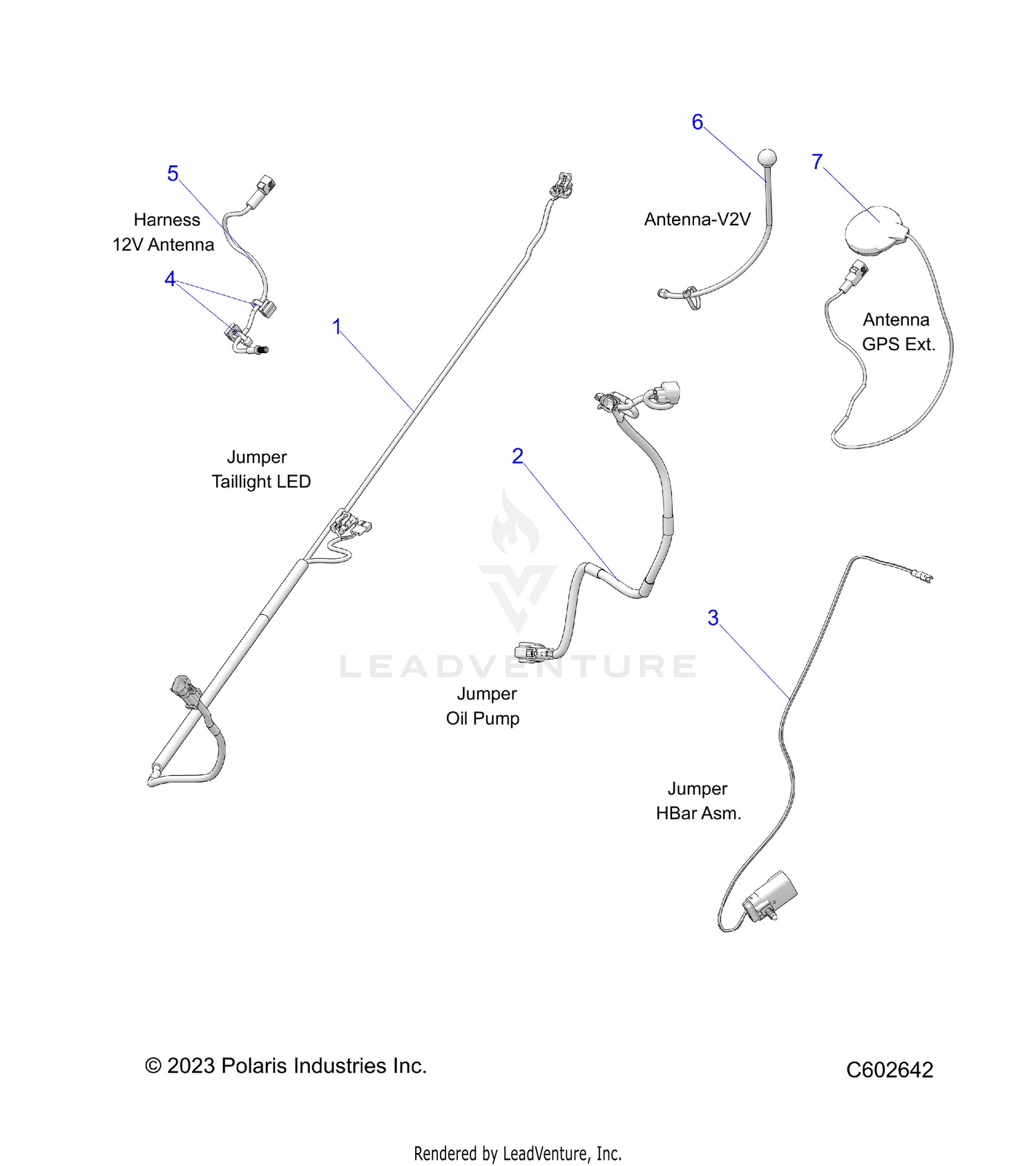 ELECTRICAL, JUMPER WIRES, ANTENNAS, HARNESS - S26TDZ8MS (C602223)