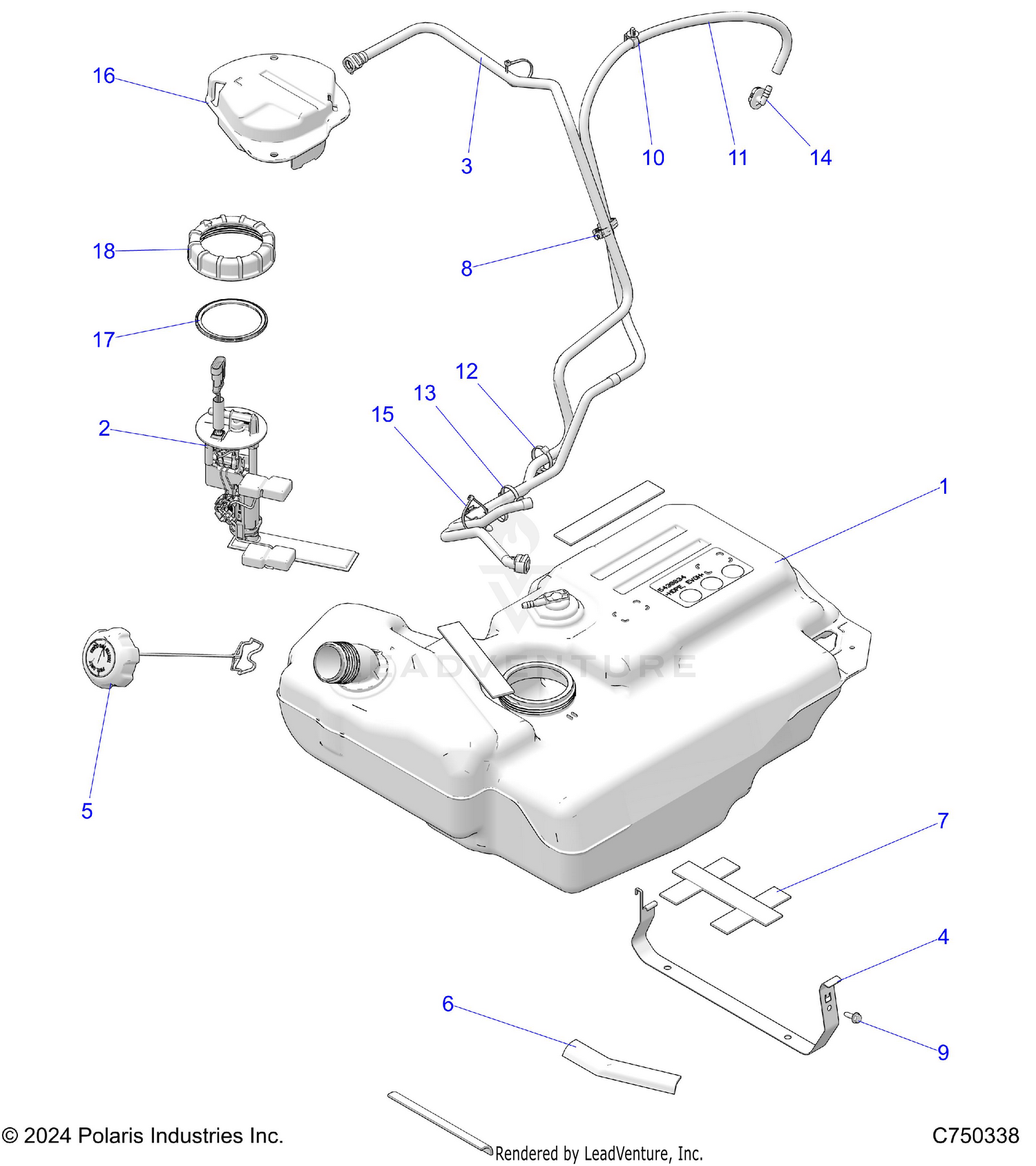 FUEL SYSTEM, FUEL TANK - Z26ASL99F5/C5/E5 (C750338)