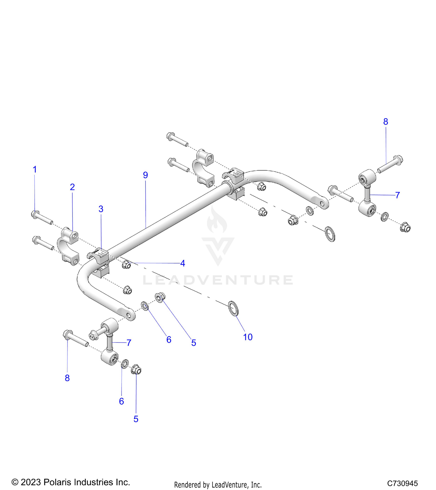 SUSPENSION, REAR STABILIZER BAR - R26X6N1RBB (C730945)