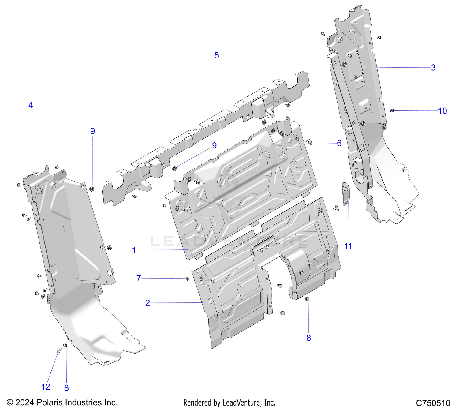 BODY, REAR CLOSEOFF - Z26XPD92AN/BN/AH/BH (C750510)