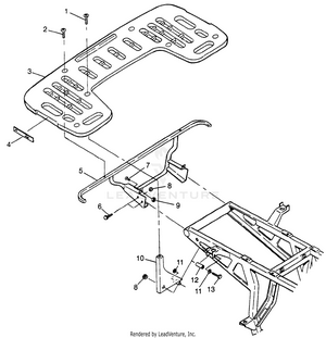 Rear Rack Mounting Xplorer 400l W97cc38c (4939753975a007) Schematic