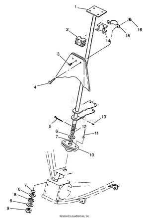 Steering Post Xplorer 400l W969140 (4935983598b012) Schematic