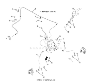 Controls-master Cylinder/brake Line - A05jd32aa (4995169516b14) Schematic