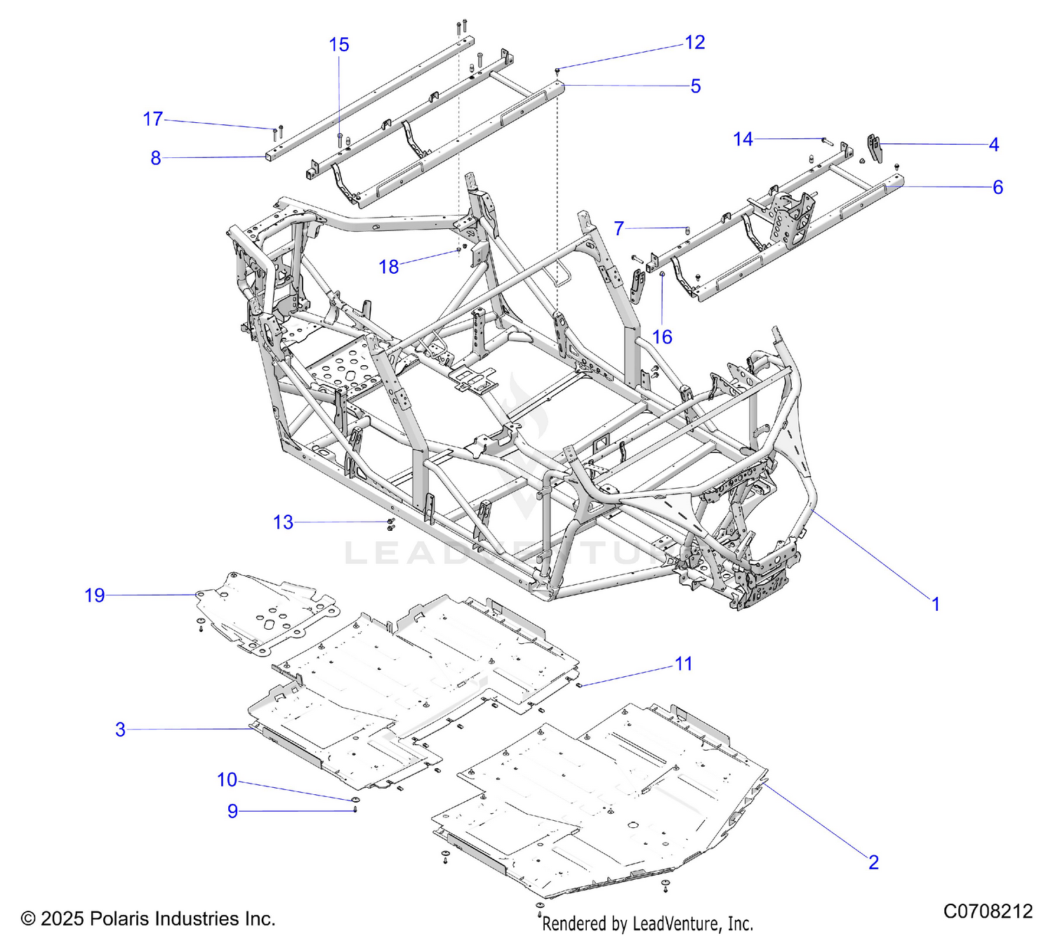 CHASSIS, MAIN FRAME AND SKID PLATES