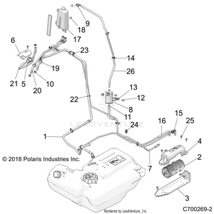 Fuel System, Lines, Evap - Z22nar99bf (c700269-2) Schematic