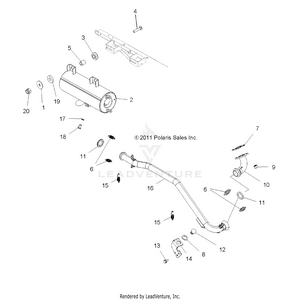 Engine, Exhaust - A12ea32aa (49atvexhaust12tb) Schematic