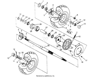 Rear Wheel Drive Assembly  (after Serial #2295881) Magnum 2x4 W957544 (4926852685c004) Schematic
