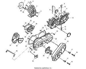 Crankcase - A02fa09ca/cb/cc (4970887088a10) Schematic