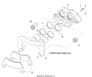 Brakes, Rear Caliper - R12hr76ag/ar (49rgrcaliperrr106x6) Schematic