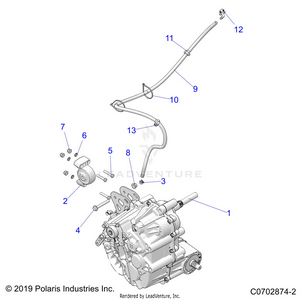 Drive Train, Main Gearcase Mounting - Z21rau92an/bn (c0702874-2) Schematic