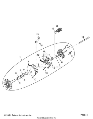 Drive Train, Primary Clutch - G21g4e99nw (702811) Schematic