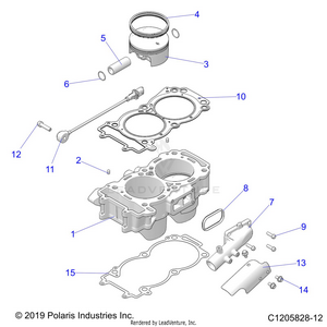 Engine, Cylinder And Piston - Z21rau92an/bn (c1205828-12) Schematic