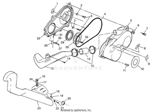 Clutch Cover Scrambler 400l W97bc38c (4939893989c006) Schematic