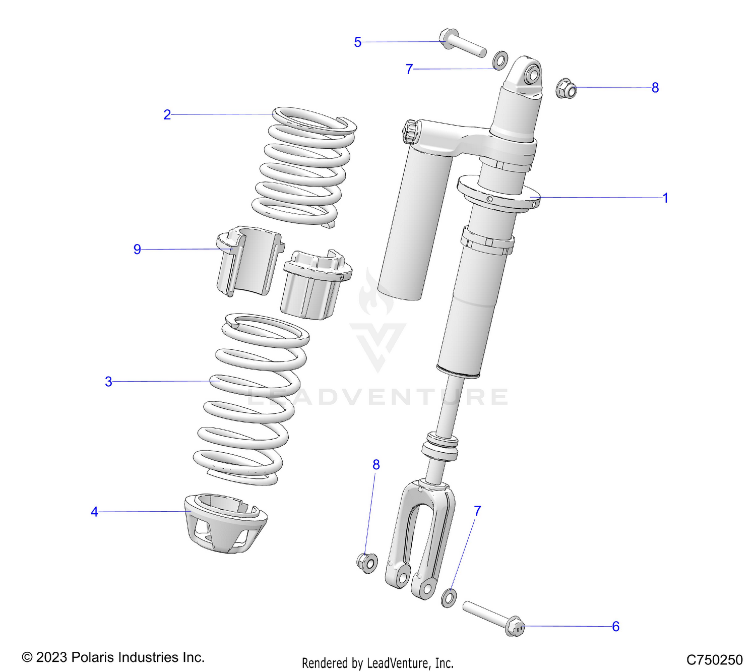 SUSPENSION, FRONT SHOCK MOUNTING - Z26SPE92A4/B4/A6/B64 (C750250)