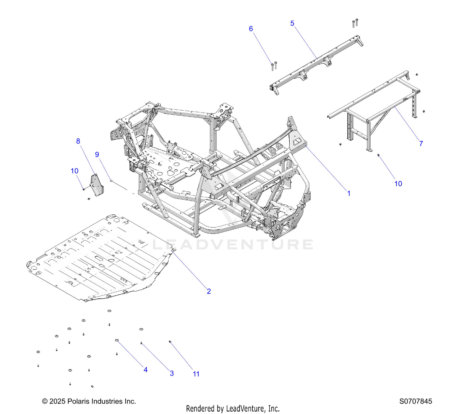 CHASSIS, MAIN FRAME & SKID PLATE