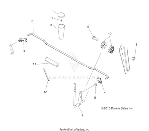 Drive Train, Gear Selector - A14mb46th (49atvgearselect11sp500) Schematic