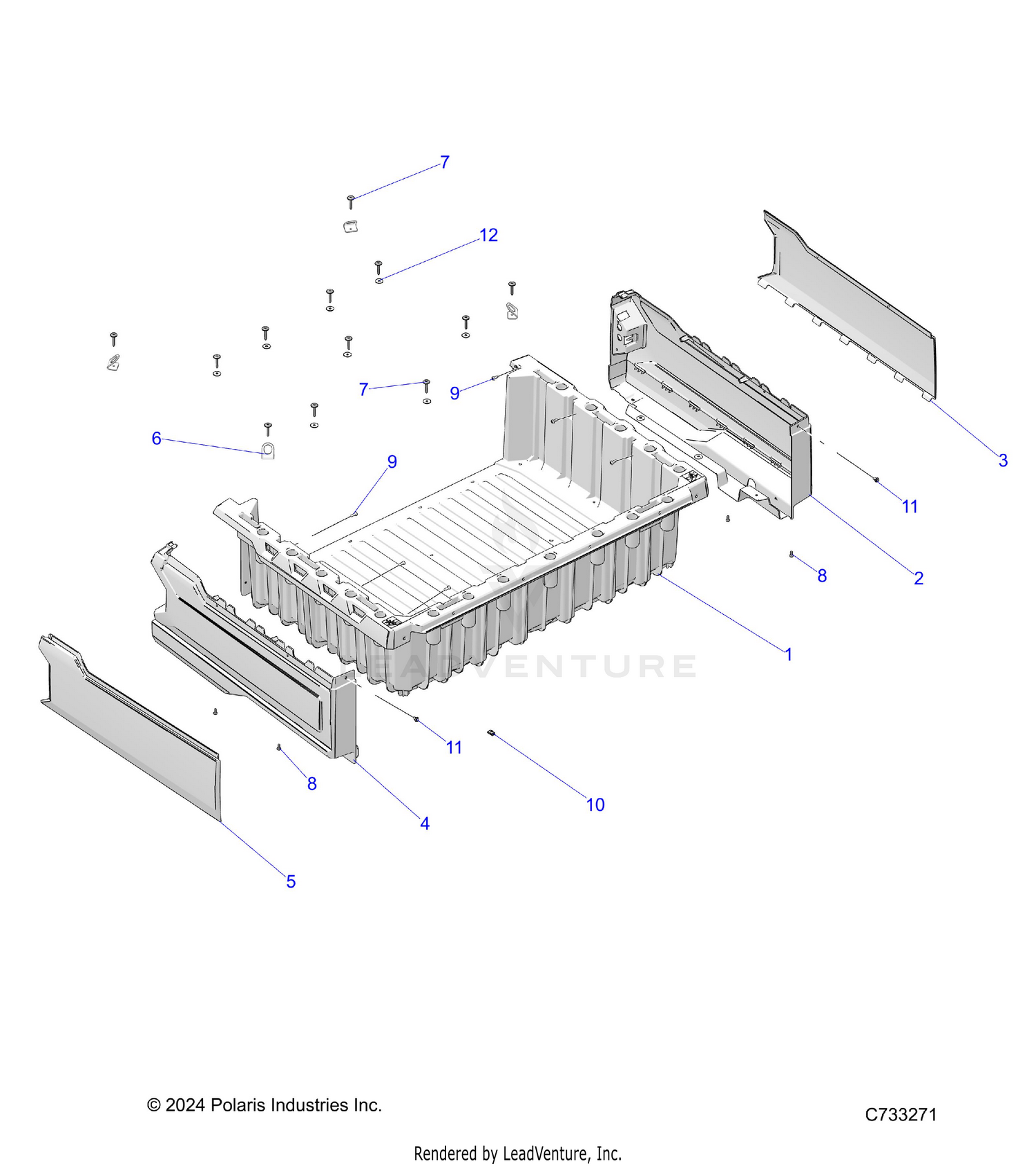 BODY, BOX ASM. - R26MAU57CP/EP (C733271)