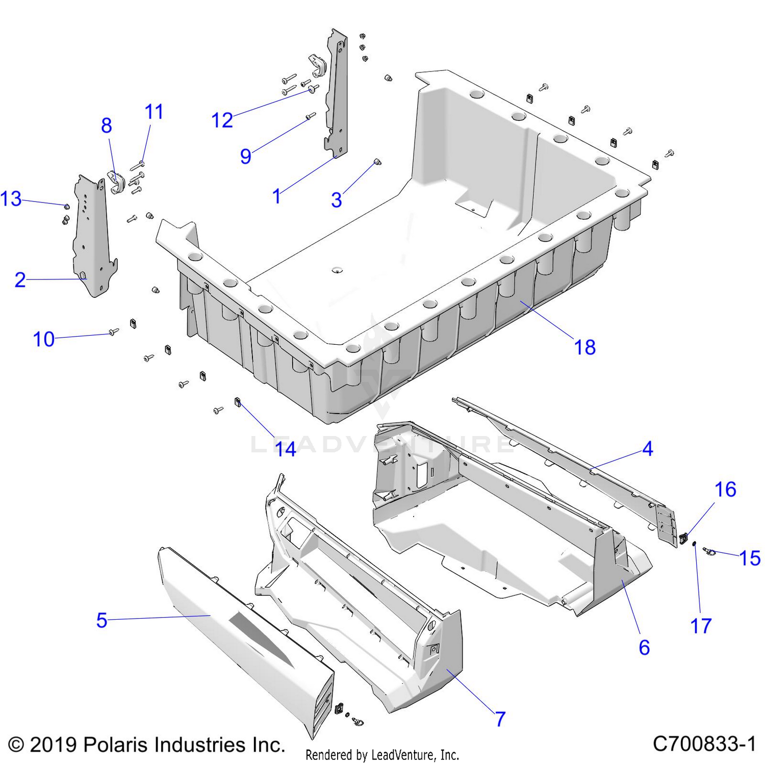 BODY, BOX - G22GMD99AC/AJ/BC/BJ (C700833-1)