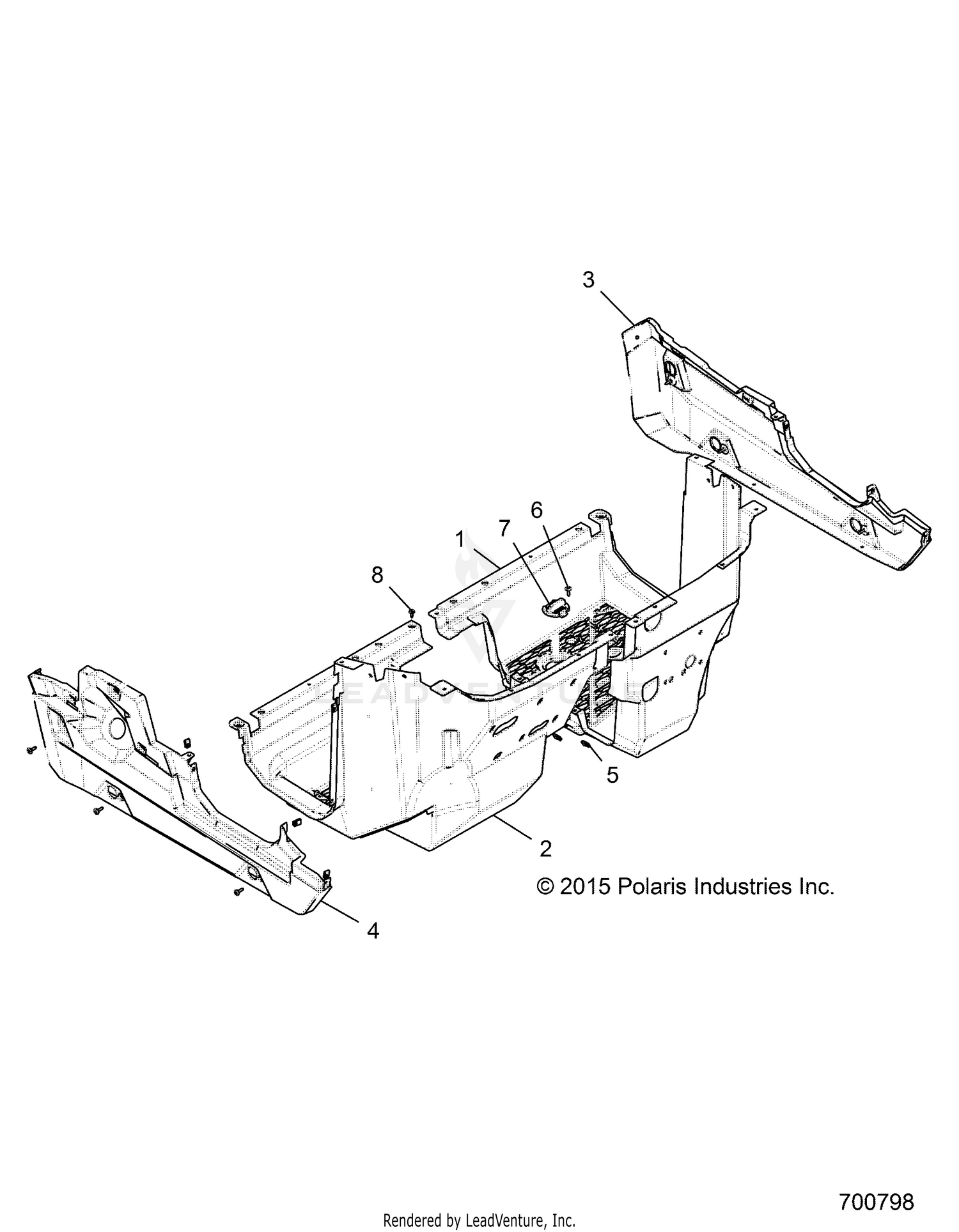 BODY, FLOOR AND ROCKER - G22G4E99NP (700798)