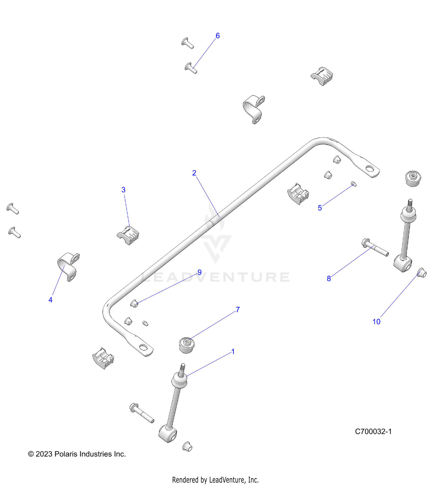 SUSPENSION, FRONT STABILIZER BAR - R26RRU99A9/AF/AH/AB/AS/B9/BF/BH/BB/BS (C700032-1)