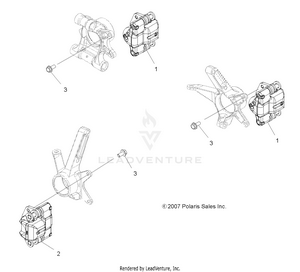 Brakes, Brake Caliper Mounting - A09lh27ax/az (49atvcalipermtg08sp300) Schematic